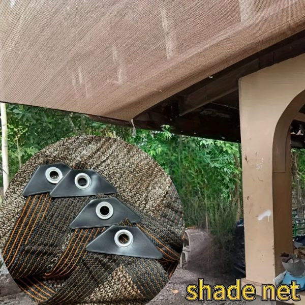 1pc Brown Sunshade Net, 90% UV Block Polyester Fabric, 81-90% Shading Rate, Durable Plastic Material, Ideal for Garden Terraces, Greenhouses, Outdoor Pavilions, Dog Houses, Chicken Coops - Image 9