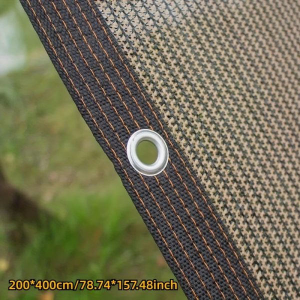 1pc Brown Sunshade Net, 90% UV Block Polyester Fabric, 81-90% Shading Rate, Durable Plastic Material, Ideal for Garden Terraces, Greenhouses, Outdoor Pavilions, Dog Houses, Chicken Coops - Image 8