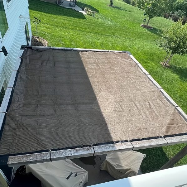 1pc Brown Sunshade Net, 90% UV Block Polyester Fabric, 81-90% Shading Rate, Durable Plastic Material, Ideal for Garden Terraces, Greenhouses, Outdoor Pavilions, Dog Houses, Chicken Coops - Image 11