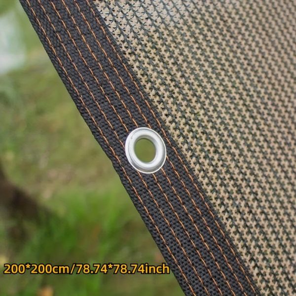 1pc Brown Sunshade Net, 90% UV Block Polyester Fabric, 81-90% Shading Rate, Durable Plastic Material, Ideal for Garden Terraces, Greenhouses, Outdoor Pavilions, Dog Houses, Chicken Coops - Image 3