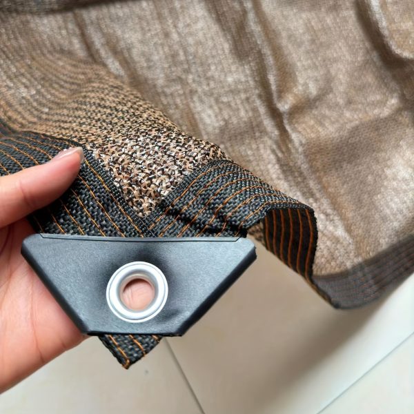 1pc Brown Sunshade Net, 90% UV Block Polyester Fabric, 81-90% Shading Rate, Durable Plastic Material, Ideal for Garden Terraces, Greenhouses, Outdoor Pavilions, Dog Houses, Chicken Coops - Image 5