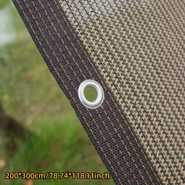 1pc Brown Sunshade Net, 90% UV Block Polyester Fabric, 81-90% Shading Rate, Durable Plastic Material, Ideal for Garden Terraces, Greenhouses, Outdoor Pavilions, Dog Houses, Chicken Coops - Image 7