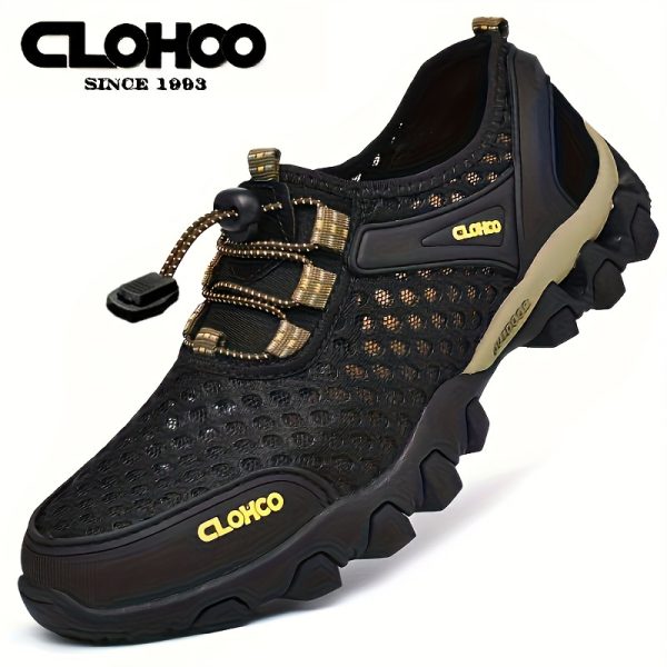 Handcrafted Cold-Adhesive Mesh Shoes - Thick Rubber Soles for Outdoor Casual Sports for Men - Image 7