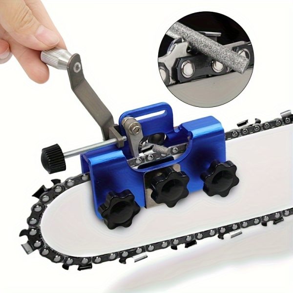 1pc Portable Electric Chainsaw Grinder Tool with Chain Saw Sharpeners and Woodworking Grinding Stones - Image 5