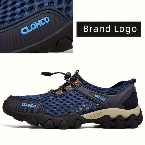 Handcrafted Cold-Adhesive Mesh Shoes - Thick Rubber Soles for Outdoor Casual Sports for Men - Image 8