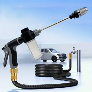 A Handy High Pressure Wash Water Gun With Foam Cannon