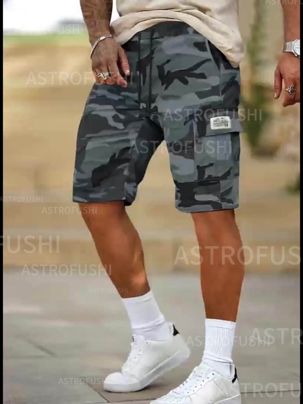 Three-Pack, Men'S Stylish And Versatile Camo Shorts, Loose 3/4 Length, Perfect Gift Choice for Casual Wear, Featuring Multiple Pockets, Non-Stretch Fabric, Casual Shorts|Camouflage Shorts|Pocketed Short - Image 11