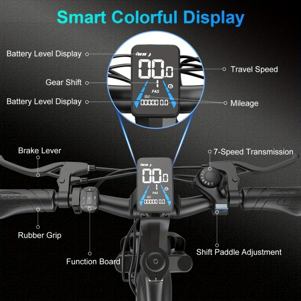 F26 740W Electric Bike - 26" - Image 4