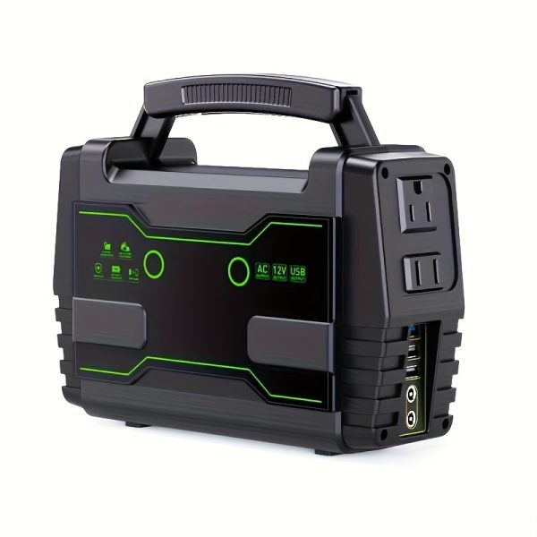 Portable Power Station 200W/300W Peak Camping Solar Generator 155Wh/167Wh/296Wh Power Bank with 30/60W Solar Panel with AC Outlet 110V with Multi-Output LED Flashlights for CPAP Home Camping Hurricane Emergency - Image 9