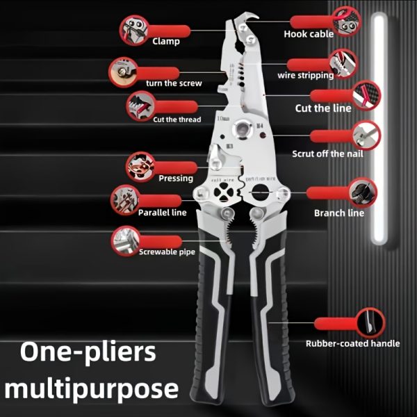 1PC18-in-1 Foldable Wire Stripper Manual Tool - Image 6