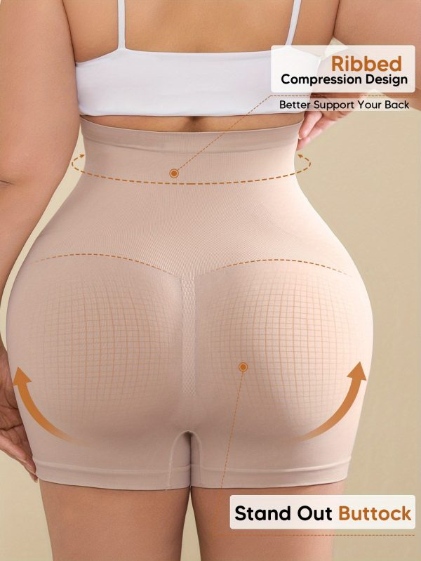 Women'S High-Waist High-Stretch Belly Support Fabric with Abdominal Functionality, Ribbed Back Support Maternity Shorts, Comfortable and Breathable Suitable for the Full Pregnancy Cycle, Maternity Clothing|Breathable Fabric|Elastane Fabric - Image 6