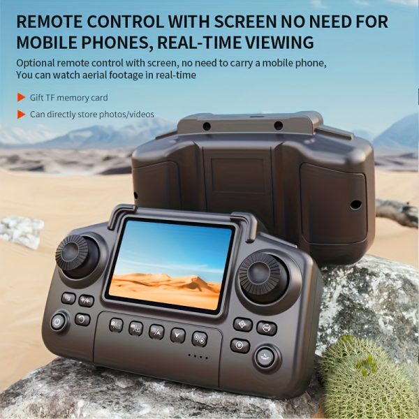 NEW Drone MAX Upgrade Edition Drone with Screen Control, Dual Camera, Obstacle Avoidance, Brushless Motor, Foldable Arms, Ideal for Night Flying, Remote Control with Screen - Image 4