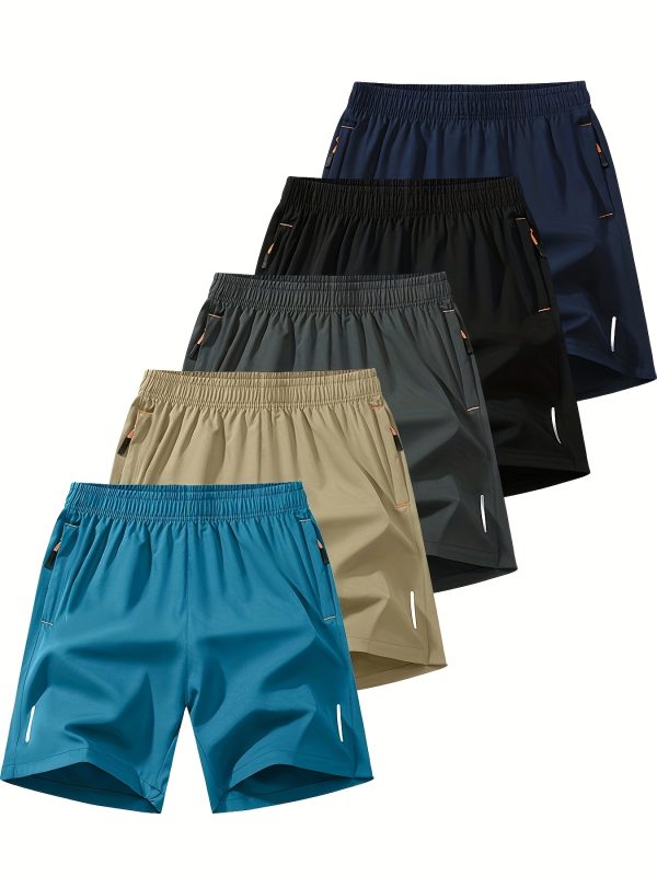 5pc Quick-Dry Men's Shorts