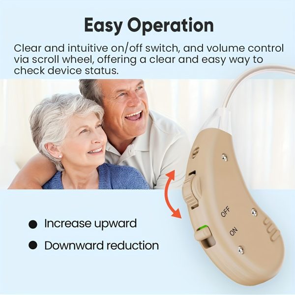 True Hearing Aids (Not Amplifier) for Seniors Rechargeable Hearing Loss Professional with Charging Dock (Beige) - Image 8