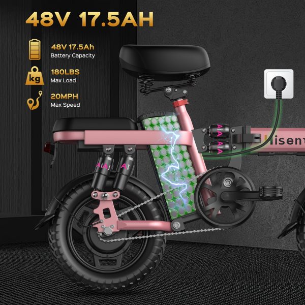 Hisent Adult Foldable Electric Bike - 740W High-Speed e-Bike - Image 4