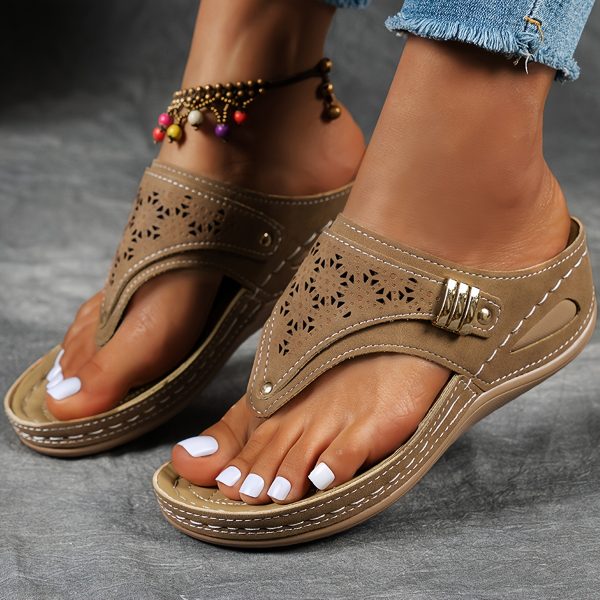 Trendy And Fashionable Women'S Beach Slippers, Comfortable And Casual For Outdoor Wear, Summer Lazy Shoes - Image 3