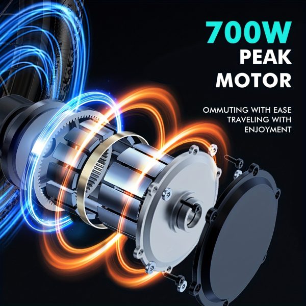 740W Peak Motor, 35-Mile Range, Electric Bike for Adults - Image 10