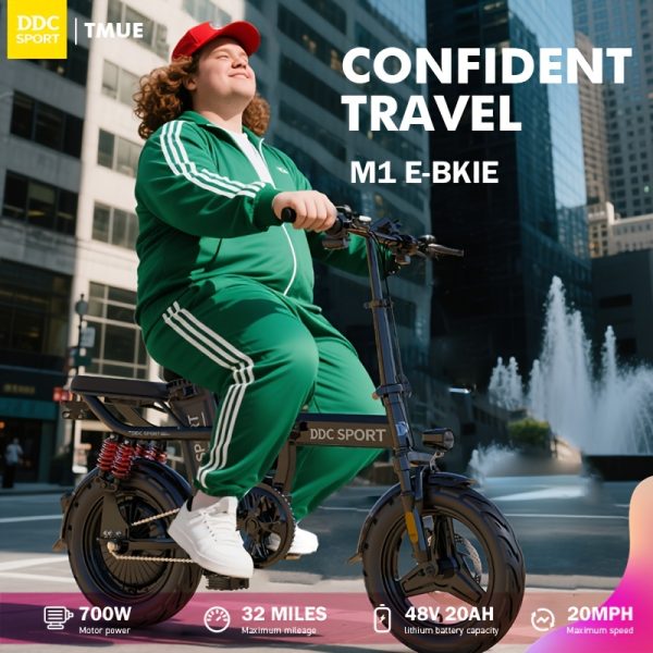 740W Peak Motor, 35-Mile Range, Electric Bike for Adults - Image 2
