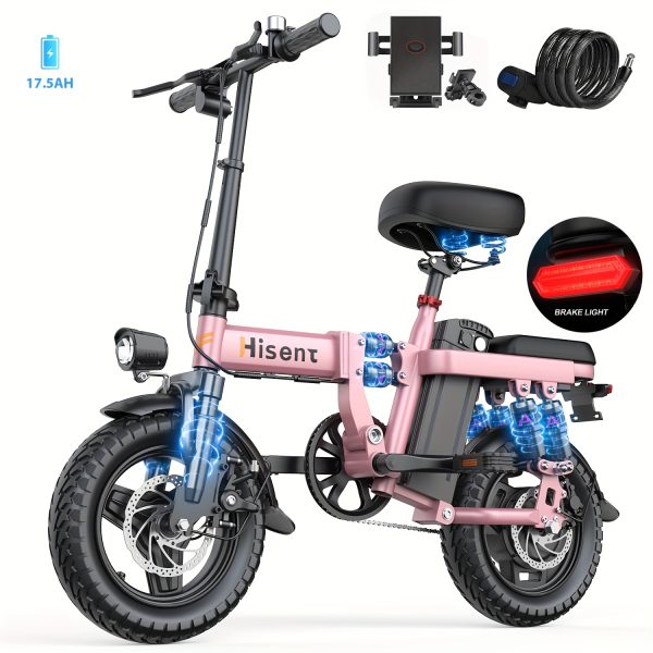 Hisent Adult Foldable Electric Bike - 740W High-Speed e-Bike - Image 9