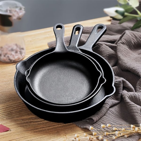 Cast Iron Skillet 3pcs-4pcs and 5pcs Cast Iron Skillet Set - Image 2