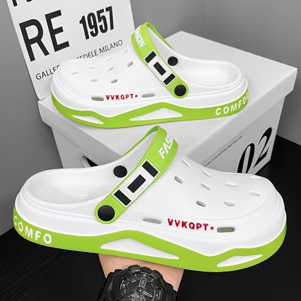 Unisex Fashion Clogs, Spring/Summer Casual Open Toe Slides, EVA Material, Soft Sole, Breathable Outdoor Beach Sports Sandals - Image 12