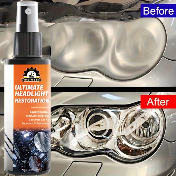 Ultimate Headlight Restoration, Universal Headlight Restoration Kit - Removes Yellowing & Scratches, Restores Clarity - Car Headlight Lens Polisher & Cleaning Solution, Suitable for All Vehicle Types - Image 6