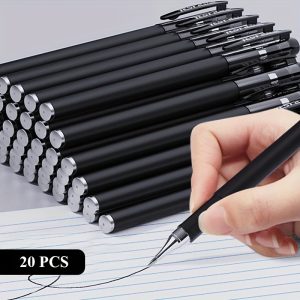 20-Pack 0.5mm Black Gel Pens