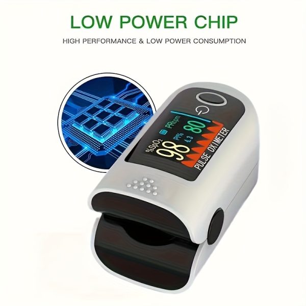 CHANG KUN Digital Fingertip Pulse Oximeter With Blood Oxygen Sensor, Monitor SpO2 And Heart Pulse Rate And Perfusion Index For Home Use Or Sport Battery Powered - Image 2