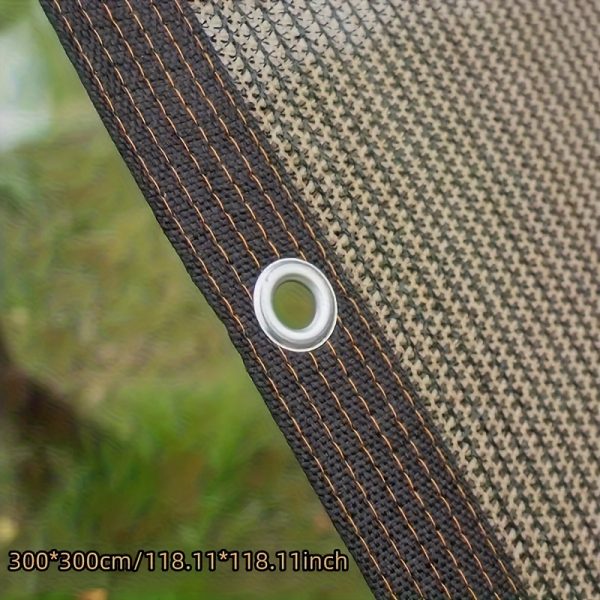 1pc Brown Sunshade Net, 90% UV Block Polyester Fabric, 81-90% Shading Rate, Durable Plastic Material, Ideal for Garden Terraces, Greenhouses, Outdoor Pavilions, Dog Houses, Chicken Coops - Image 6