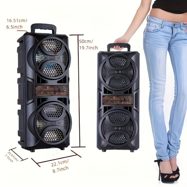 Loudspeakers, Ultimate Sound Experience with/FM/USB/TF Card/MIC, Suitable for Outdoor, Parties - Image 8