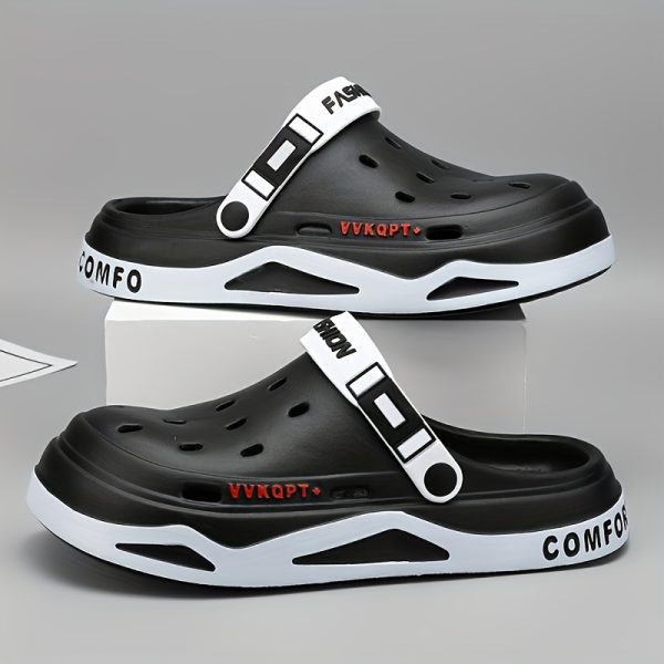 Unisex Fashion Clogs, Spring/Summer Casual Open Toe Slides, EVA Material, Soft Sole, Breathable Outdoor Beach Sports Sandals - Image 7