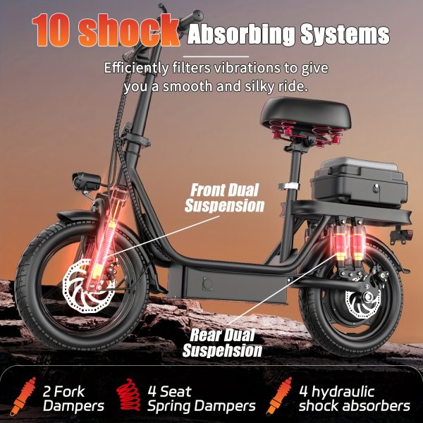 740W Adult Electric Scooter with Seat - Image 3