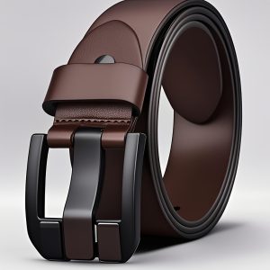 Men'S Genuine Leather Belt with Alloy Buckle - Stylish Black Design, Medium Width Suitable for Business and Casual Wear, Sweat-Resistant Technology, Perfect for Waist-Large Men, All-Season Use, Sports Jeans Accessory | Modern Buckle Design | Durable Alloy Buckle