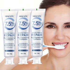 3pcs Hydroxyapatite Toothpaste, 7.5% Nano Whitening Toothpaste, Whitening Teeth, Refreshing Breath, Ideal Gift for Women, Suitable for Family And Travel