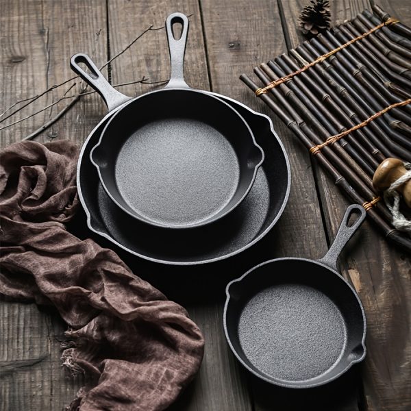 Cast Iron Skillet 3pcs-4pcs and 5pcs Cast Iron Skillet Set - Image 3