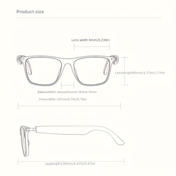 AI Smart Glasses, Supports 160 Languages Real-Time Translation, New Multifunctional Audio Glasses with Built-in Microphone and Speaker, HD Voice Calls & HIFI Music Quality, Music Playback and Hands-Free Calls, Physical Color Changing Lenses, High-Quality, Suitable for Comfortable Cycling, Safe Driving, Fun Fishing, Relaxation Travel, and Daily Office Wear, Holiday Gift - Image 11