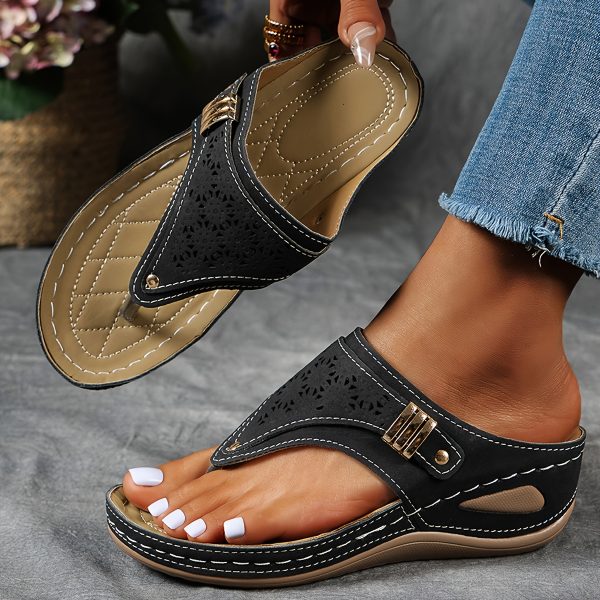 Trendy And Fashionable Women'S Beach Slippers, Comfortable And Casual For Outdoor Wear, Summer Lazy Shoes - Image 2