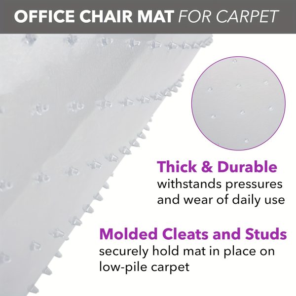 36"x 48" Office Chair Mat For Carpet, - Image 9