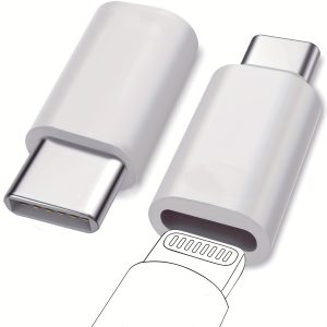 2pcs Set, Lightning Female To USB C Male Adapter