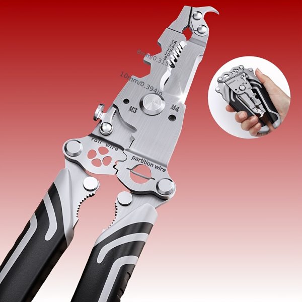 1PC18-in-1 Foldable Wire Stripper Manual Tool - Image 2