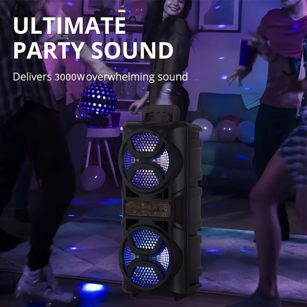 Loudspeakers, Ultimate Sound Experience with/FM/USB/TF Card/MIC, Suitable for Outdoor, Parties - Image 4