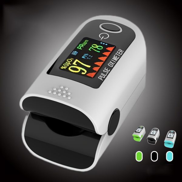 CHANG KUN Digital Fingertip Pulse Oximeter With Blood Oxygen Sensor, Monitor SpO2 And Heart Pulse Rate And Perfusion Index For Home Use Or Sport Battery Powered