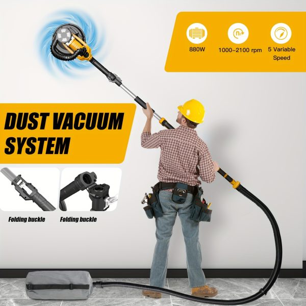 ZHJAN Drywall Sander/with Vacuum Auto Dust Collection - Image 8