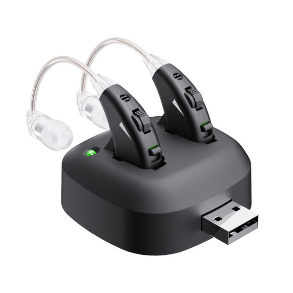 True Hearing Aids (Not Amplifier) for Seniors Rechargeable Hearing Loss Professional with Charging Dock (Beige) - Image 6