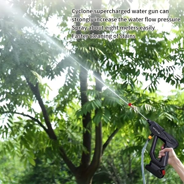 Electric High Pressure Washer, Portable Handheld Car Wash Gun, Up To 3000PSL, With A Single Block Of 15000Mah, A Single Block Can Be Used For About Half An Hour, Suitable For Yard Cleaning, Electric Golf Carts Cleaning, For Sports And Outdoors - Image 10