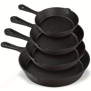 4pcs Cast Iron Skillet Set