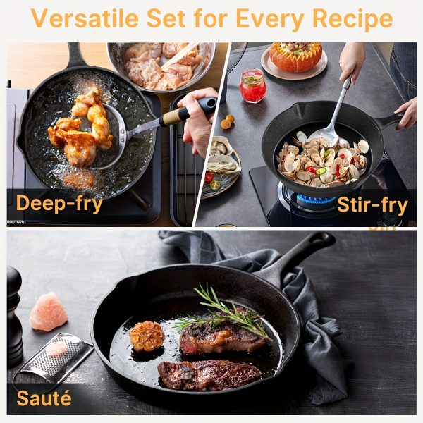 4pcs Cast Iron Skillet Set - Image 6