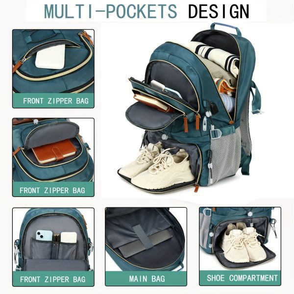 Travel Backpack with USB Charging Lightweight 40L Multi-Functional Travel Backpack - Image 2
