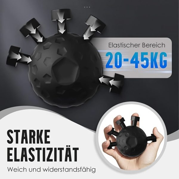 1pc 44-99LB High Intensity Finger & Forearm Strength Trainer - Adjustable Grip Strengthener with Textured Surface for Guitar, Rock Climbing, Athletic Training - Durable Hand Muscle Builder, Perfect Valentine's Gift for Him (Blue/Pink/Black), Grip Strength Trainer - Image 3