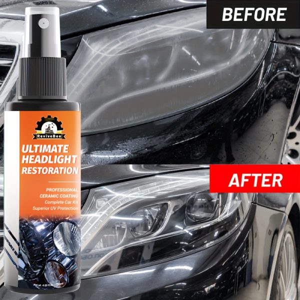 Ultimate Headlight Restoration, Universal Headlight Restoration Kit - Removes Yellowing & Scratches, Restores Clarity - Car Headlight Lens Polisher & Cleaning Solution, Suitable for All Vehicle Types - Image 4